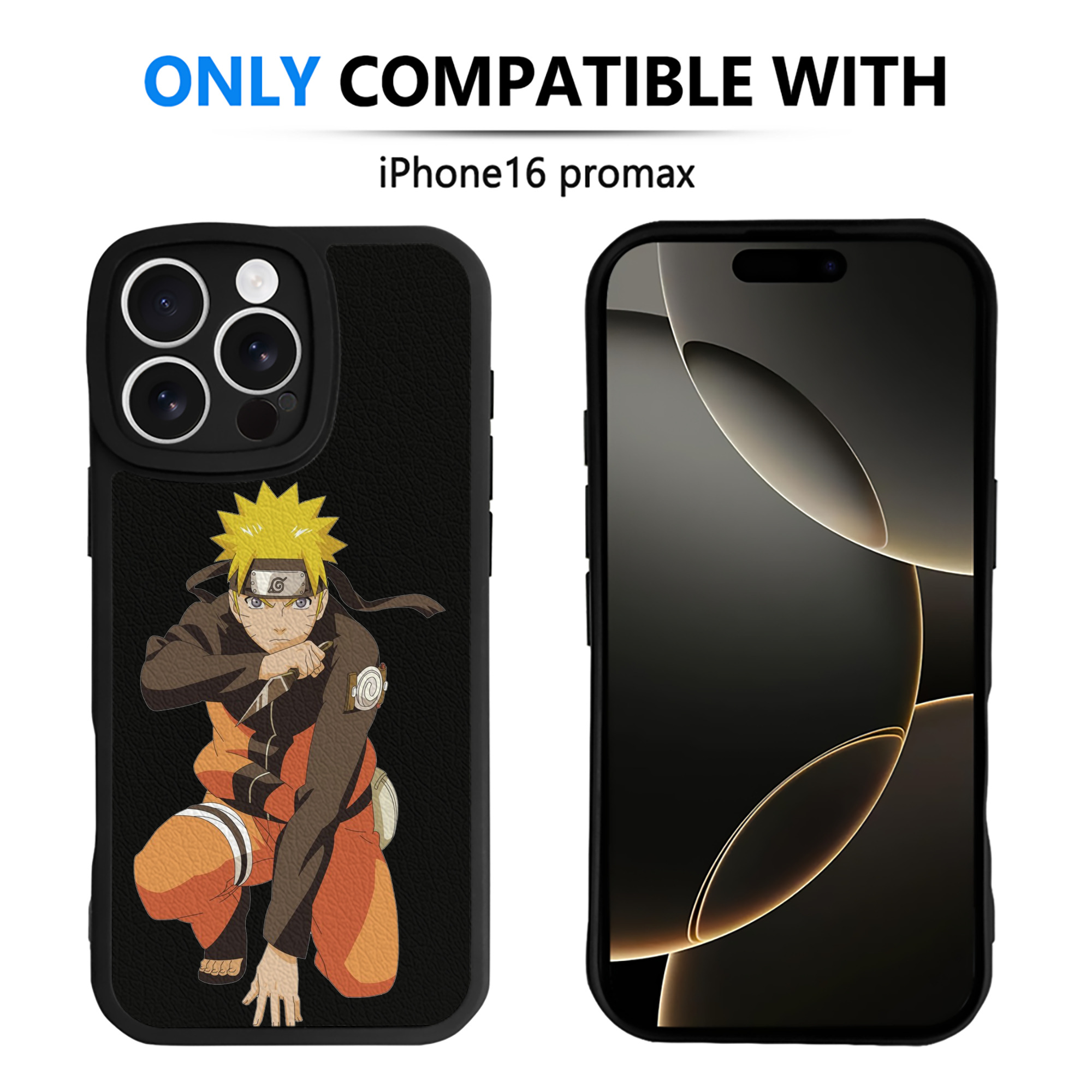 （画像用） NARUTO -ナルト- うずまき ナルト Uzumaki Naruto 【iPhone 16シリーズ対応】シリコンスマホケース（レザー調） 材質：シリコン